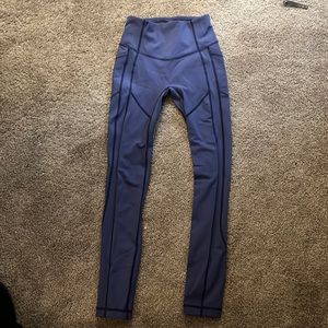 Blue/purple lulu leggings